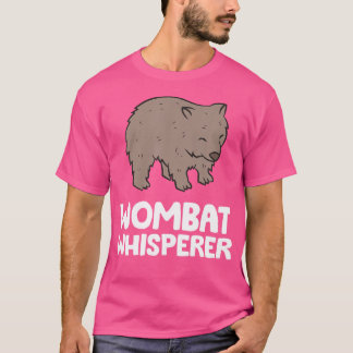 T-shirt Wombat Whisperer Australie Animal Marsupial Cute W
