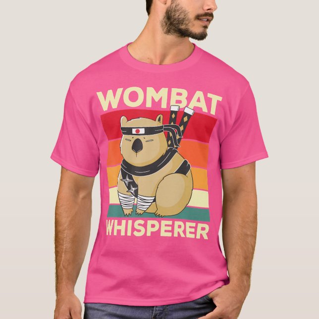 T-shirt Wombat Whisperer Drôle Wombat Dit (Devant)