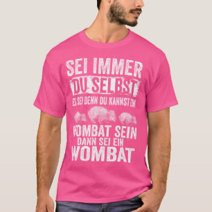 T-shirt Wombat Zoo Animal Marsupial Wombat Lover
