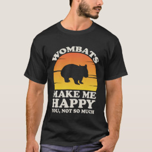 T-shirt Wombats Me Rendre Heureux Vêtements Wombat Wombat