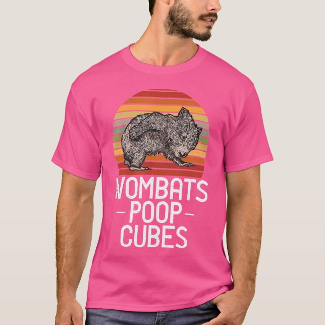 T-shirt Wombats Poop Cubes Aime Wombat (Devant)