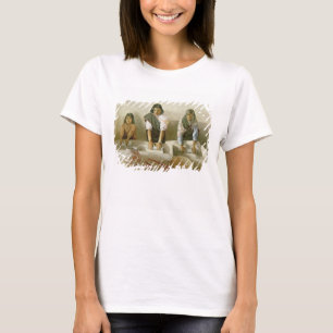T-shirt Women Grinding Corn, Pueblo of Laguna, c.1905 (col