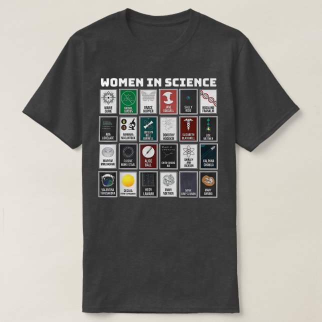 T-shirt Women In Science  (Design devant)