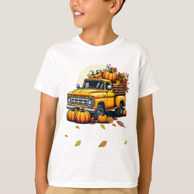 T-shirt Women It's Affaire Y'all Pumkin Truck Autumn Tree  (Devant)