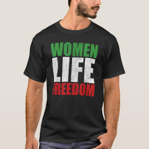 T-shirt Women Life Freedom Soutien aux droits des femmes m