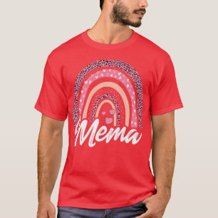 T-shirt Women Mema Mothers Day For Best Mema Ever Rainbow 