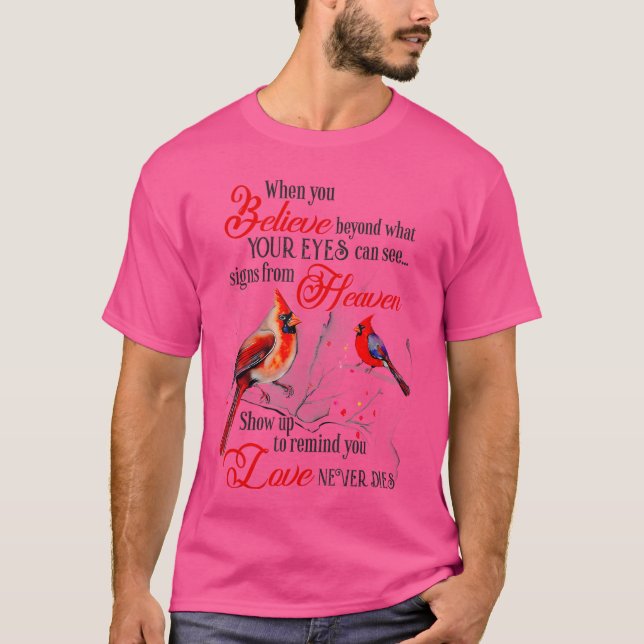 T-shirt Women Mom Friend Christian Religious Cardinal Bird (Devant)