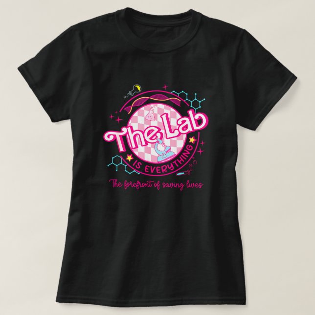 T-shirt Women Pink Lab Week 2024 Médicale Lab Science Lab (Design devant)