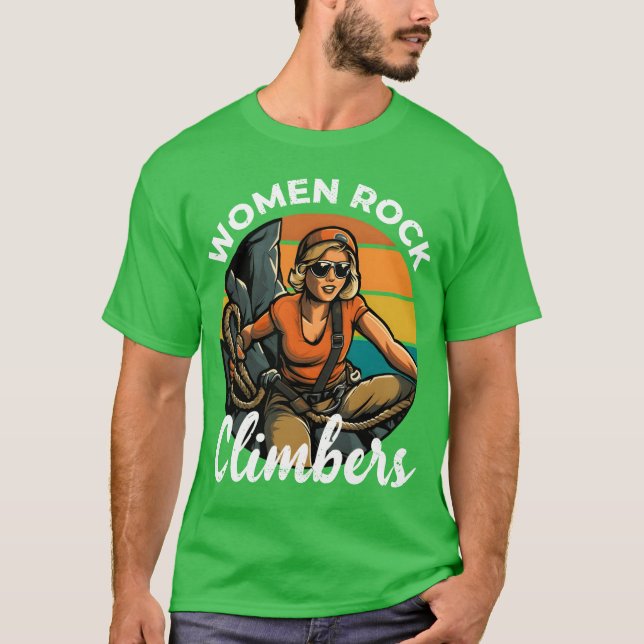 T-shirt Women Rock Climbers rock climber climbing girl (Devant)