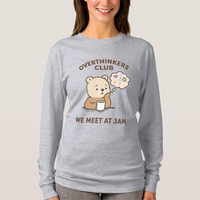 T-shirt Women’s Overthinking Tee | 3 AM Thoughts Club Shir (Devant)