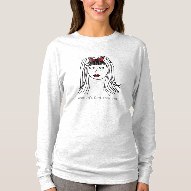 T-shirt Women’s Red Thought — Yuraima Rangel | CNY Product (Devant)