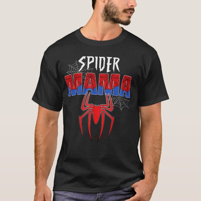 T-shirt Women Spider Mama Mothers Day Matching Family Birt (Devant)
