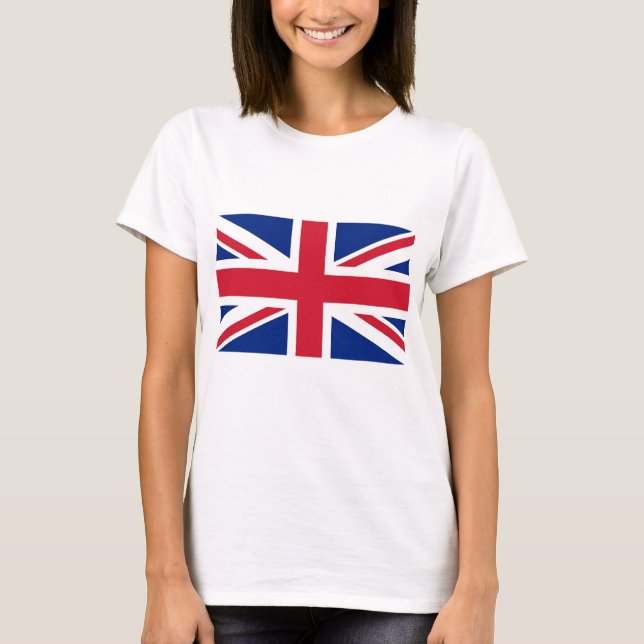 T-shirt Women T Shirt with Flag of United Kingdom (Devant)
