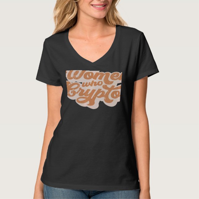 T-shirt Women Who Crypto Mom HODL DeFi   (Devant)