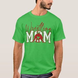 T-shirt Women Wrestling Mom Funny Wrestle Wrestler Mothers