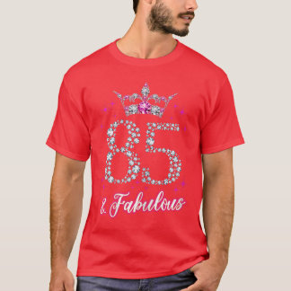 T-shirt Womens 85 and Fabulous 1935 85Th Birthday Giftee b