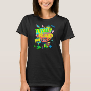 T-shirt Womens 90's Totally Rad This Is My 80's Costume P