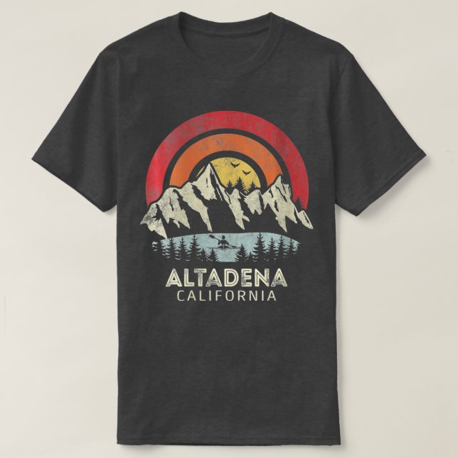 T-shirt Womens Altadena California Mountain Sunset Sunrise (Design devant)