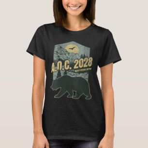 T-shirt Womens Aoc 2028 Pour Le Président Résister À L'Our