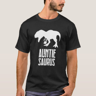 T-shirt Womens Auntiesaurus Rex Auntie Saurus Funny Aunt D