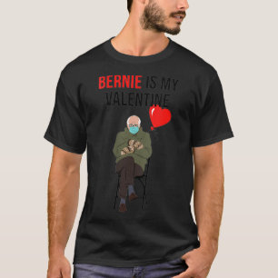T-shirt Womens Bernie is my Valentin Funny Bernie Sanders