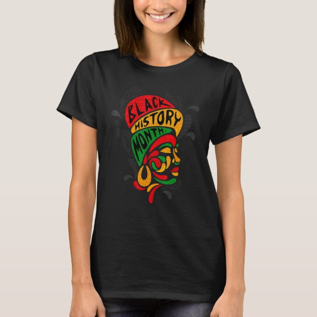T-shirt Women's Black History Month Proud African Pride Bl (Devant)