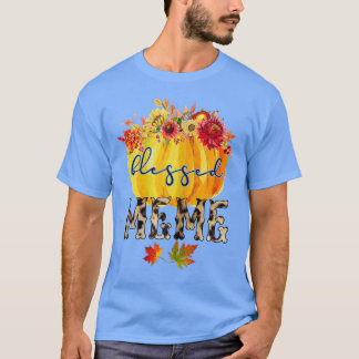 T-shirt Womens Blessed MeMe Autumn Gifts for Grandma