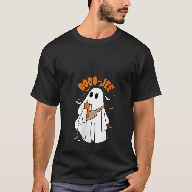 T-shirt Womens Boojee boo jee ghost funny cup tumbler Hall (Devant)