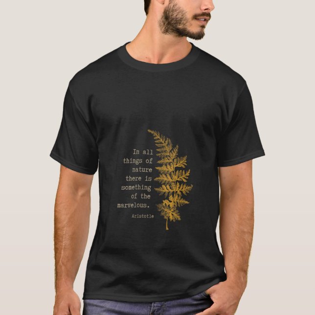T-shirt Womens Botanical Nature Inspired Literary Quote by (Devant)