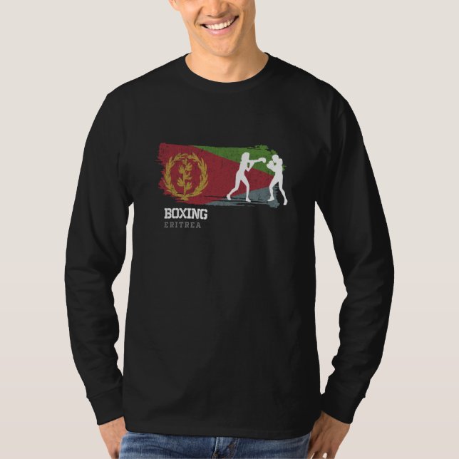 T-shirt Womens Boxing Eritrea Combat Sports Fighter Boxing (Devant)