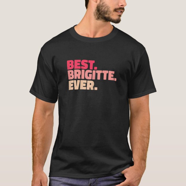 T-shirt Womens Brigitte Nom Prénom Mever Sa (Devant)