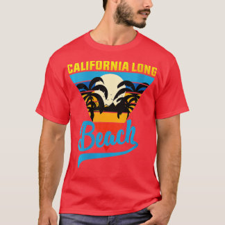 T-shirt Womens California Long Beach Sand Surf et été