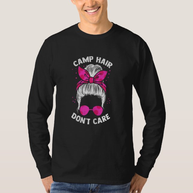 T-shirt Womens Camping Camper Campfire Camp (Devant)