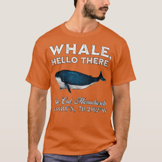 T-shirt Womens Cape Cod Massachusets Whaler Hello There Co