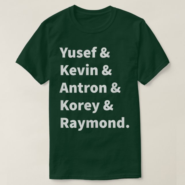 T-shirt Womens Central Park 5 Five   Eonerated 5 Five  (Design devant)