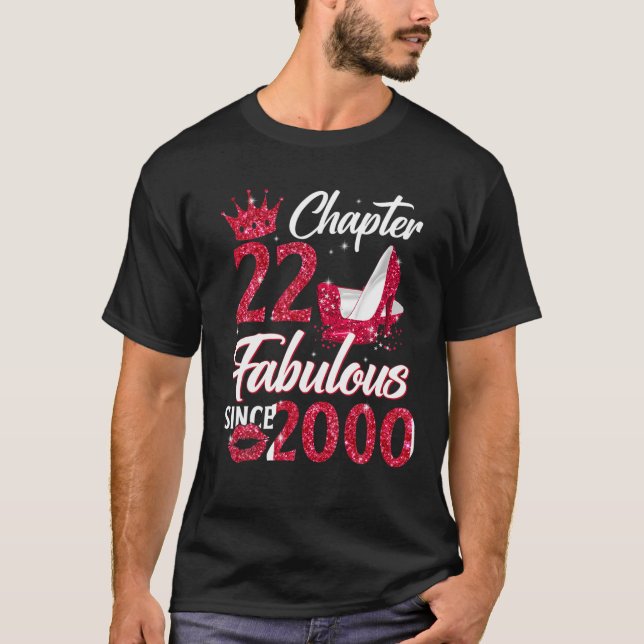 T-shirt Womens Chapter 22 Fabulous Since 2000 22Nd Birthda (Devant)