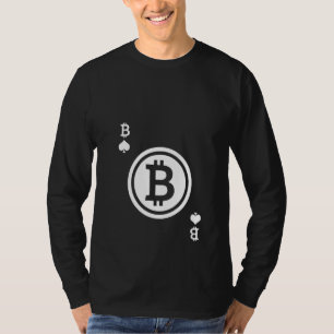 T-shirt Womens Crypto Devise Btc Pièce Bitcoin Jouer Ca