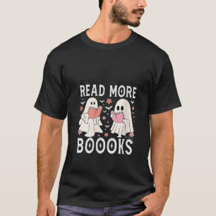 T-shirt Womens Cute Ghosts Livres Lire Plus Livres Funny T