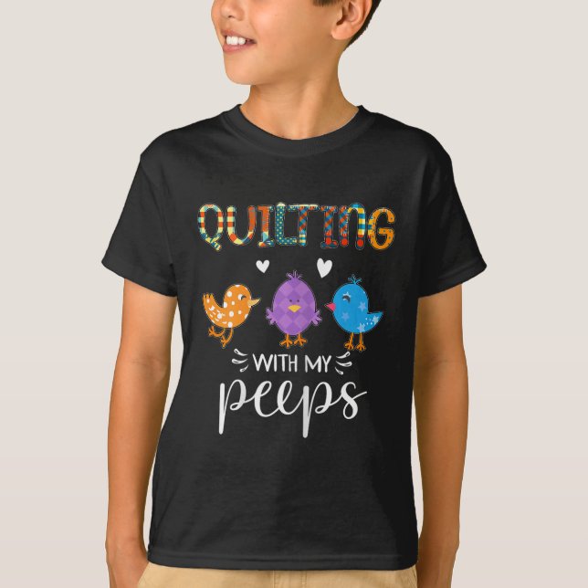 T-shirt Womens Cute Quilting With My , Quilters  (Devant)