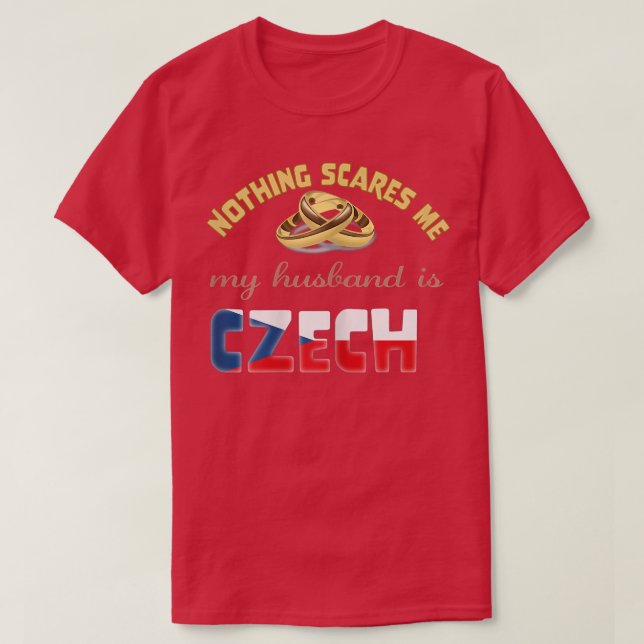 T-shirt Womens czech husband Czechia s  (Design devant)