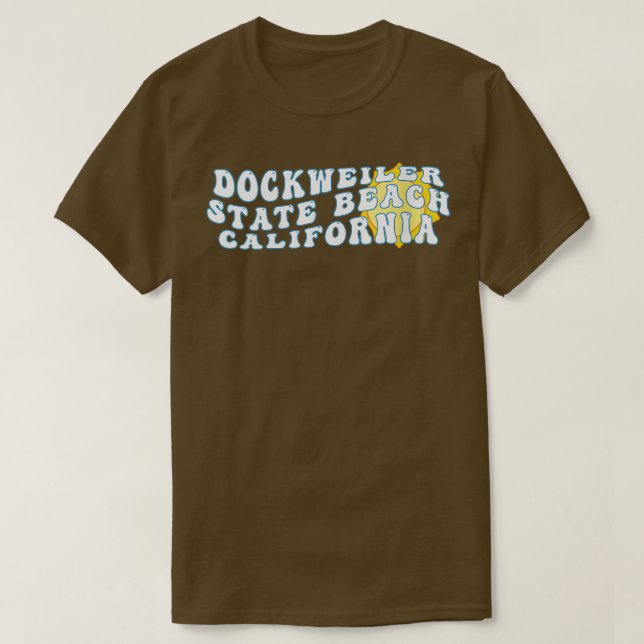 T-shirt Womens Dockweiler State Beach Californie CA Retro (Design devant)