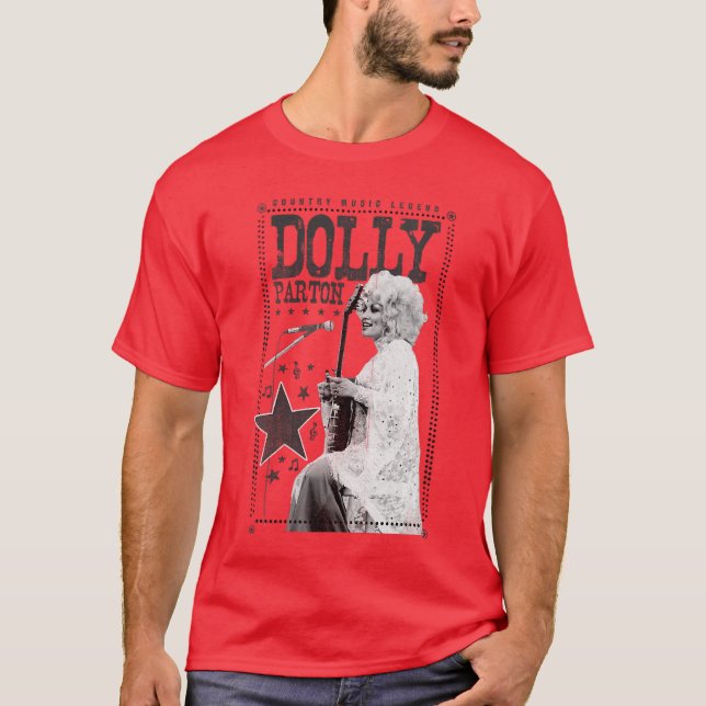 T-shirt Womens Dolly Parton Country Music Legend VNeck Sma (Devant)