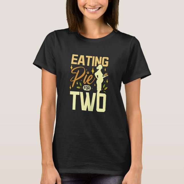 T-shirt Womens Eating pie for two (Devant)