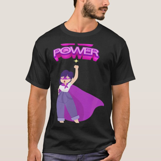 T-shirt Women's Equality Day Girls Power (Devant)