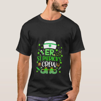 T-shirt Womens ER Nurse St Patrick s Day Crew Emergency Ro