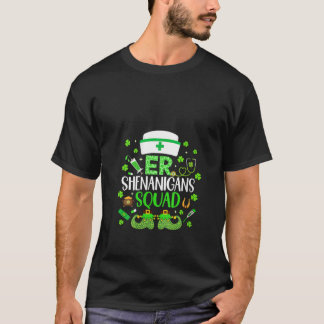 T-shirt Womens ER Shenanigans Squad Nurse Emergency Room S