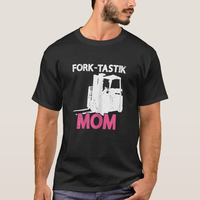 T-shirt Womens Fork Tastik Maman Certifié Warehouse Forkli (Devant)