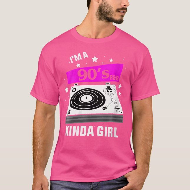 T-shirt Womens Funny 90S Music Citation Je Suis Un Kinda G (Devant)