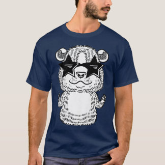 T-shirt Womens Funny Guinea Pig With Sunnlgasses 