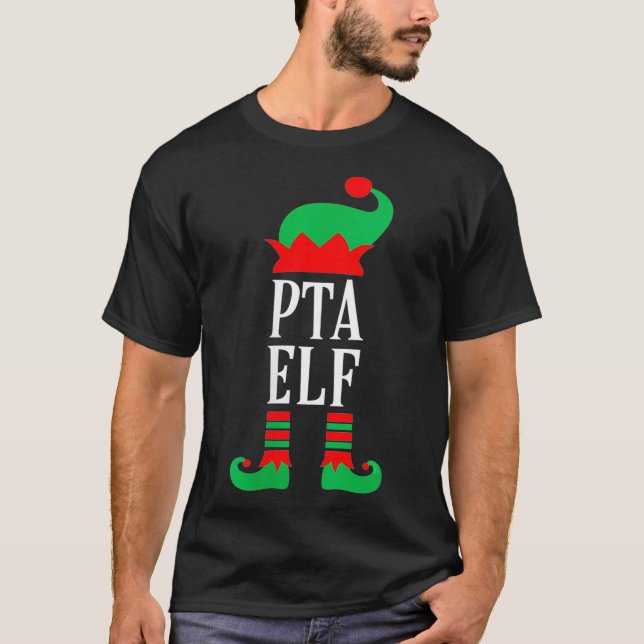 T-shirt Womens Funny PTA Elf Parent Teacher Association VN (Devant)